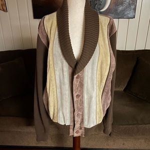 Repage • Vintage • Retro • Men’s • Brown/Beige • Suede Leather • Large • Jacket
